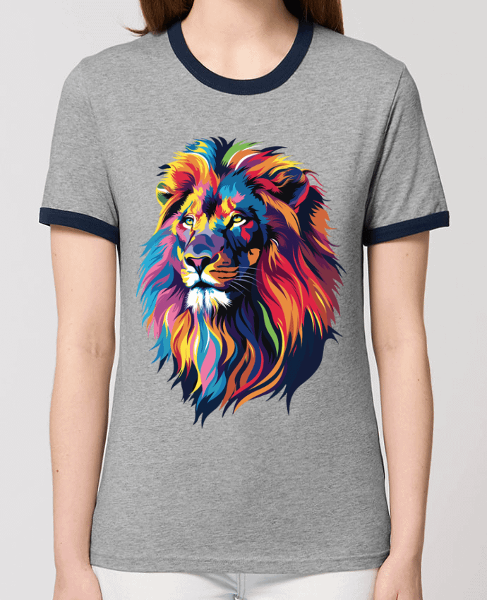 T-shirt Illustration de Lion stylisé par KronoArt