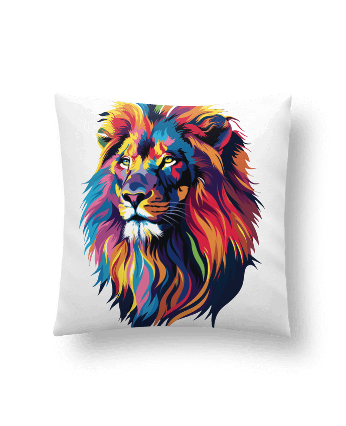 Coussin Illustration de Lion stylisé par KronoArt