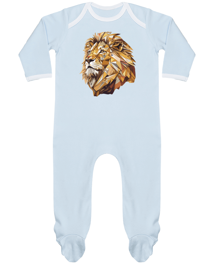 Body Pyjama Bébé Lion stylisé, Géométrique par KronoArt