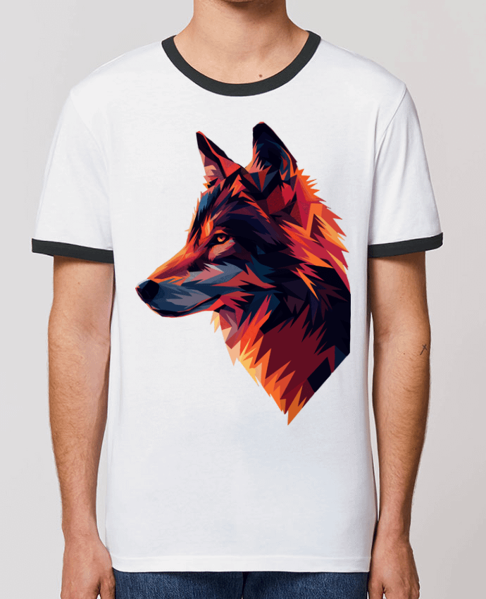 T-shirt Illustration de Loup stylisé par KronoArt