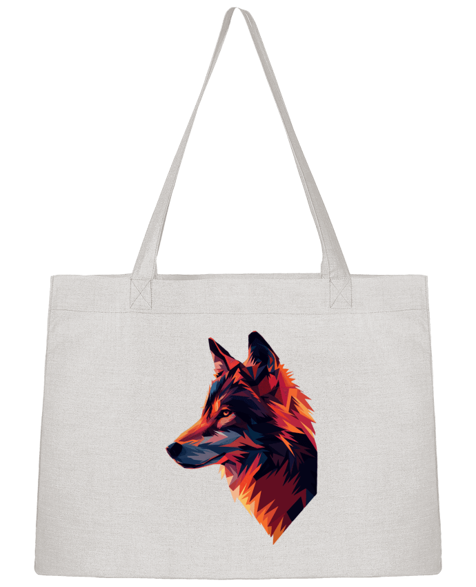 Sac Shopping Illustration de Loup stylisé par KronoArt