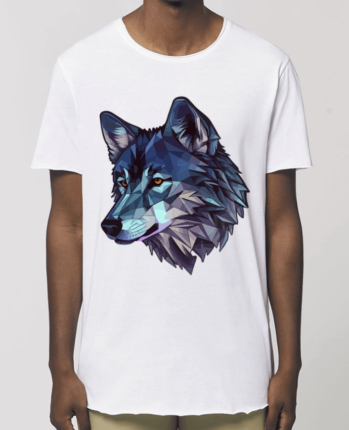 Tee-shirt Homme Loup stylisé, géométrique Par  KronoArt