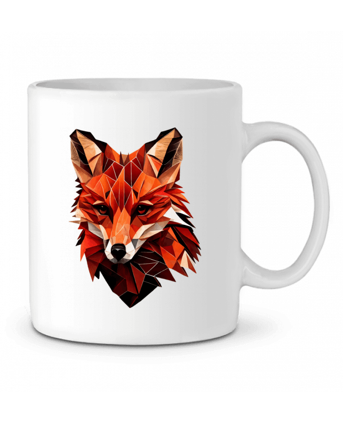 Mug  Renard stylisé, Géométrique par KronoArt