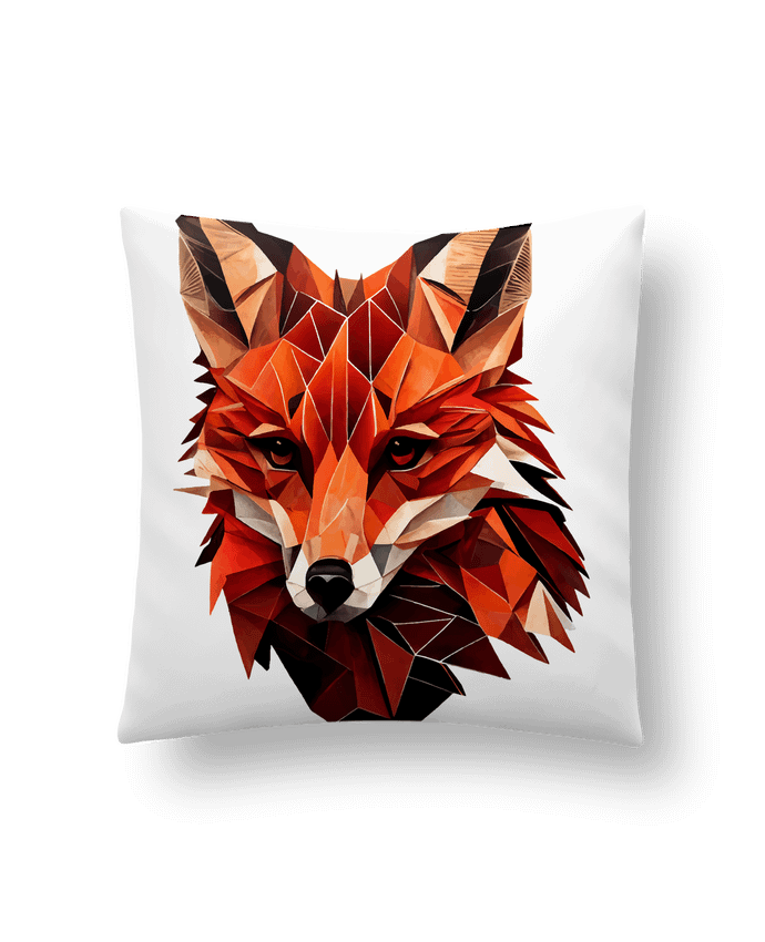 Coussin Renard stylisé, Géométrique par KronoArt