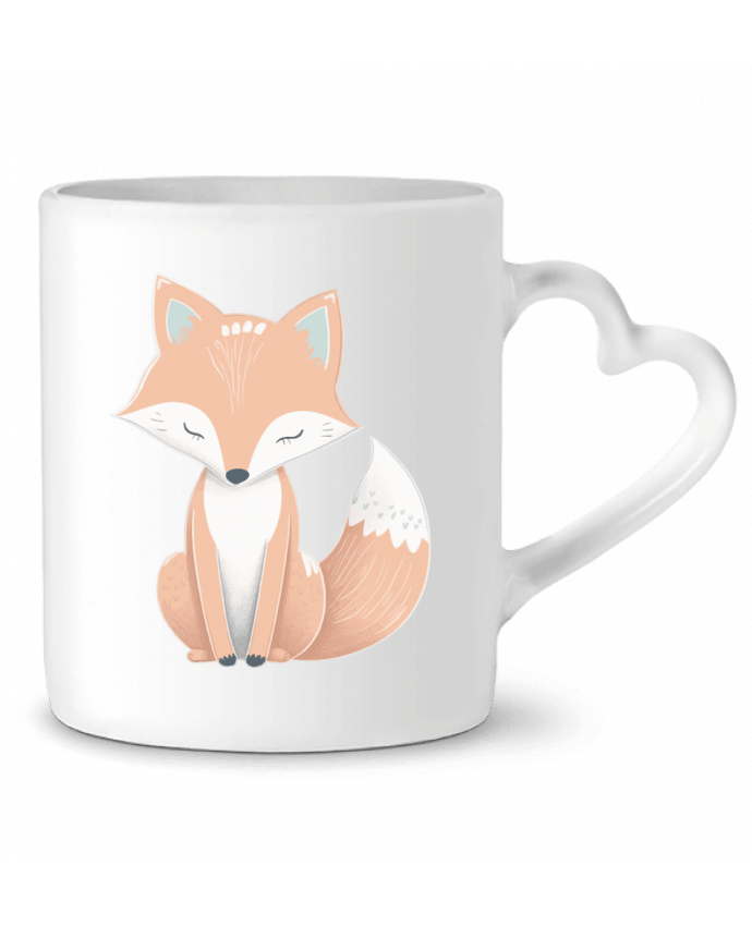 Mug coeur Renard stylisé par KronoArt