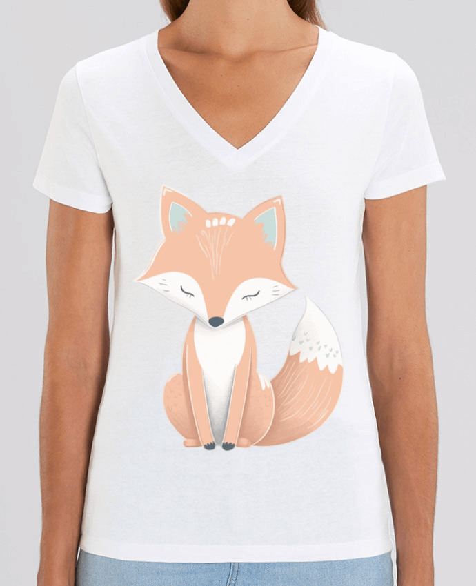 Tee-shirt femme Renard stylisé Par  KronoArt