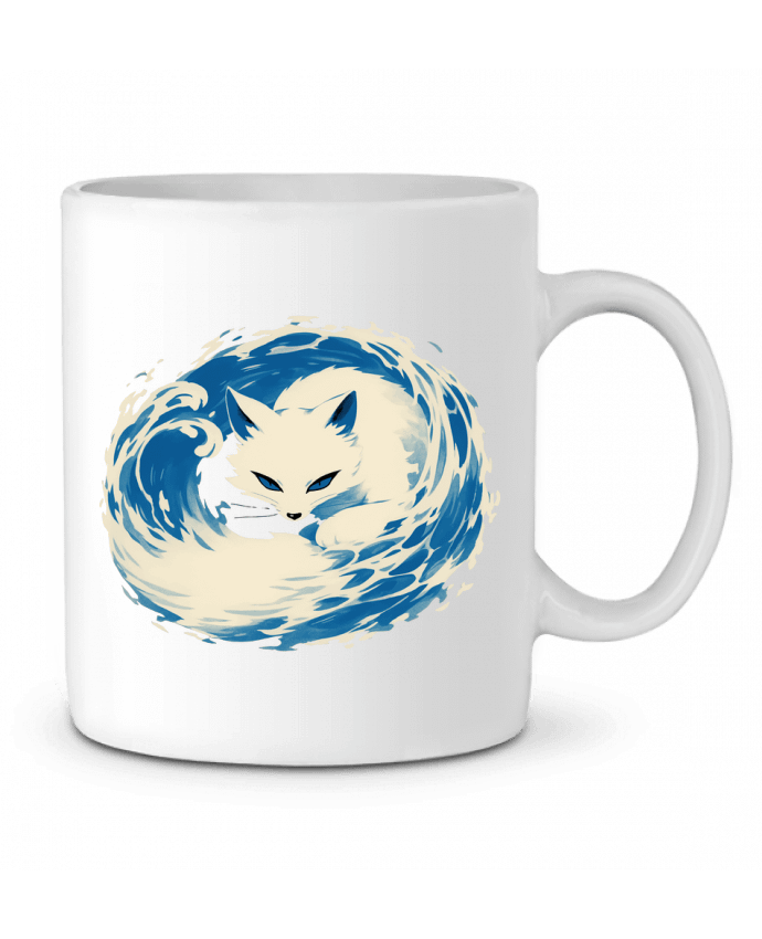 Mug  Renard Blanc par KronoArt