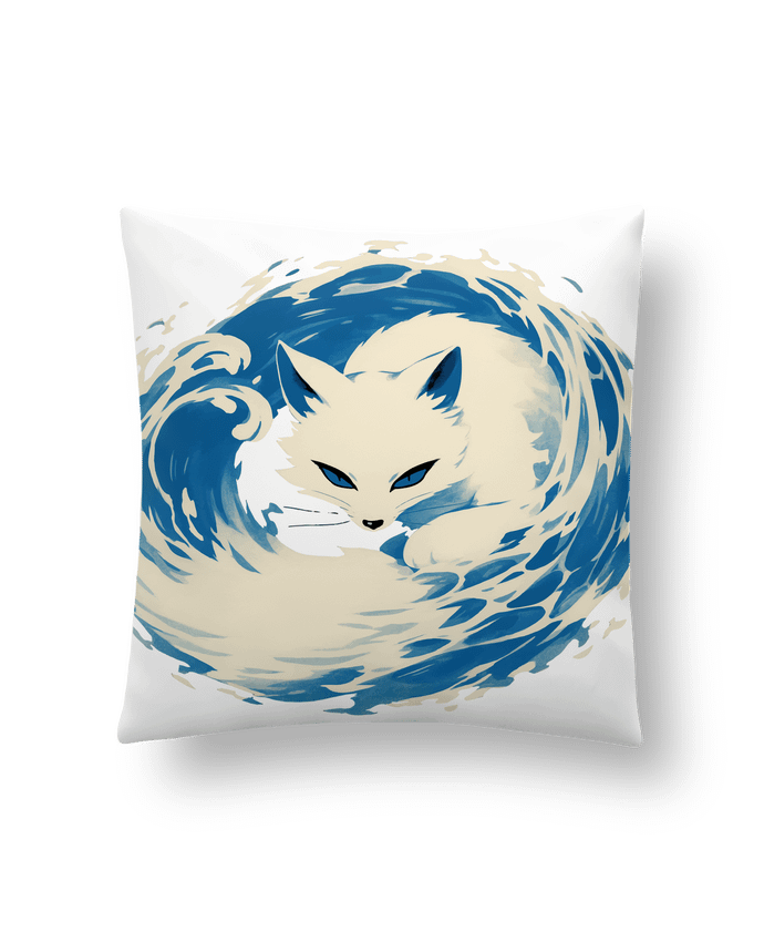 Coussin Renard Blanc par KronoArt