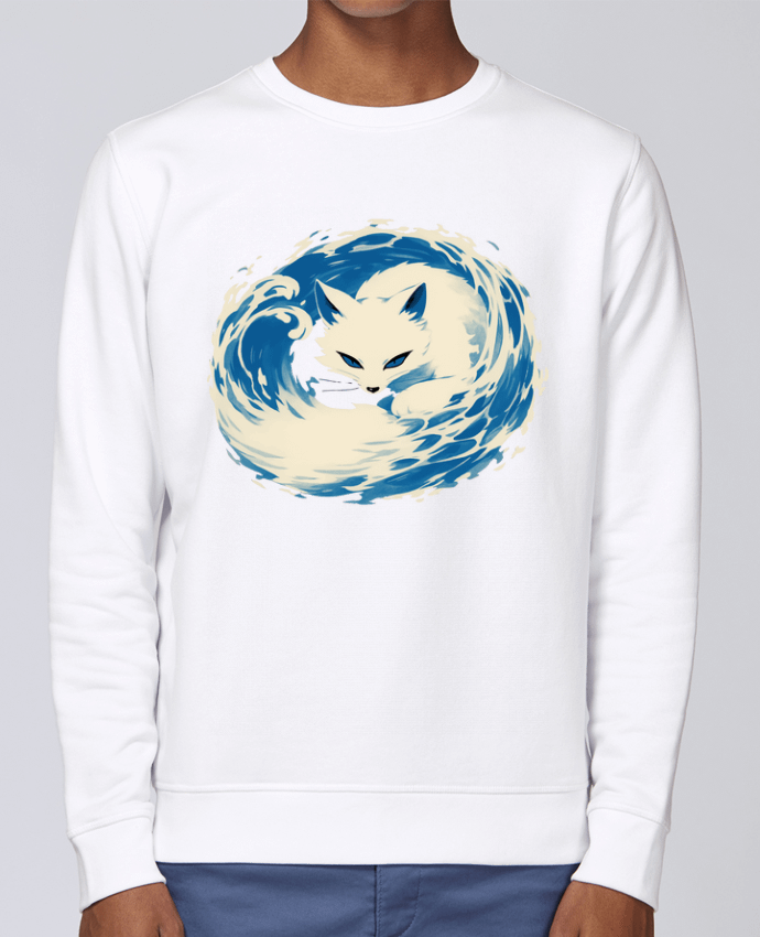 Sweatshirt Renard Blanc par KronoArt