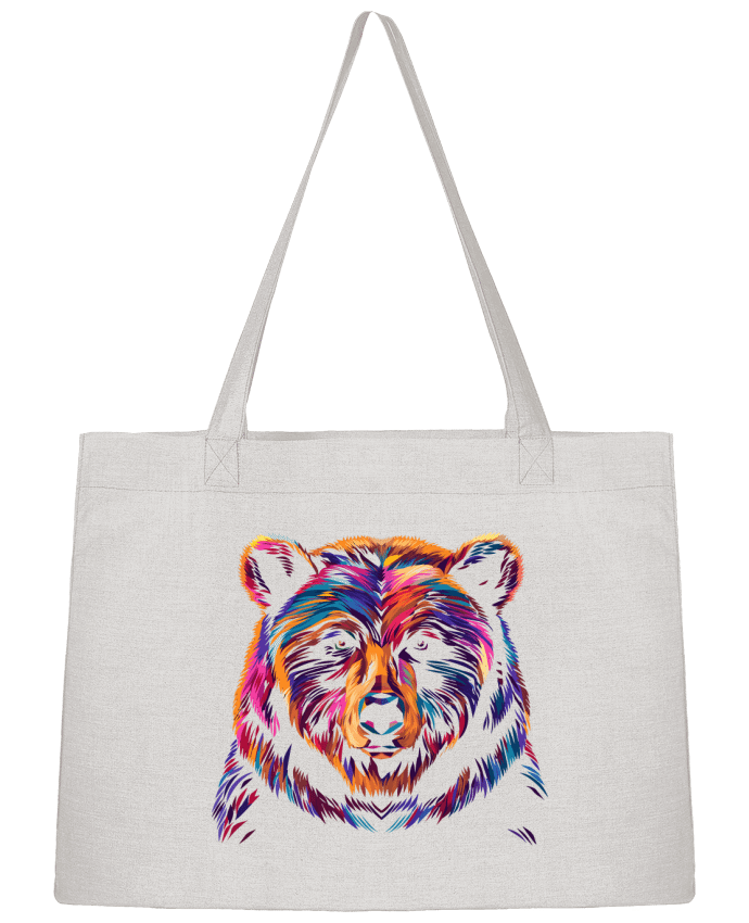 Sac Shopping Illustration d'Ours stylisé par KronoArt