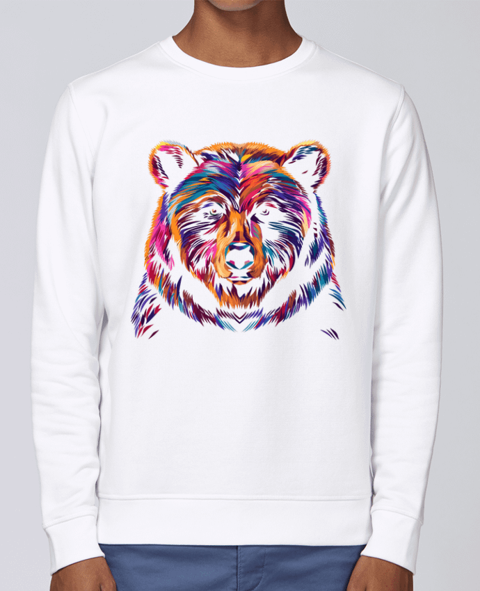 Sweatshirt Illustration d'Ours stylisé par KronoArt