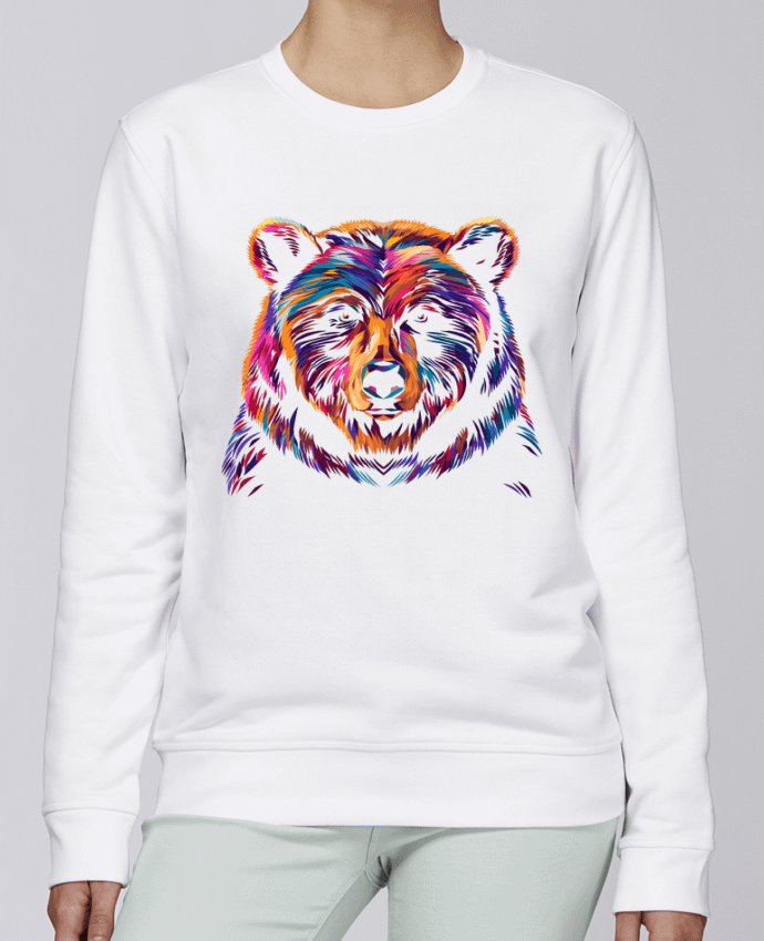 Sweatshirt Illustration d'Ours stylisé par KronoArt