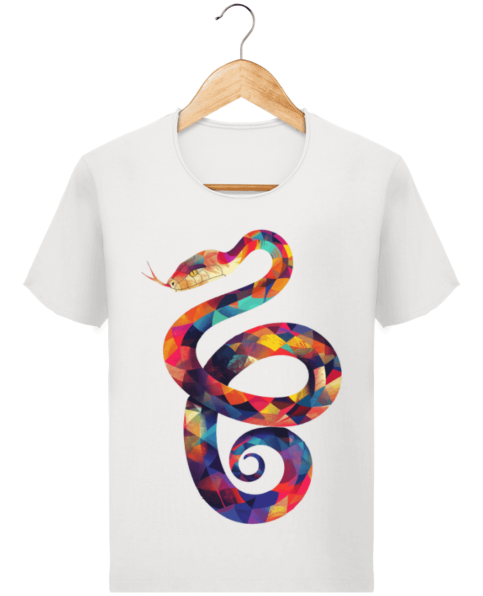  T-shirt Homme vintage Illustration de Serpent stylisé par KronoArt