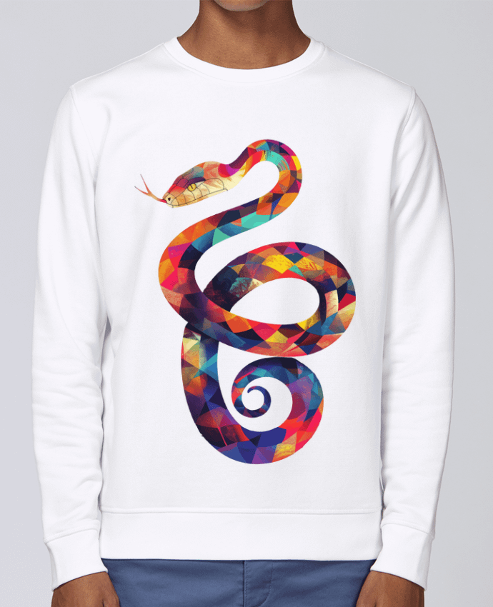 Sweatshirt Illustration de Serpent stylisé par KronoArt