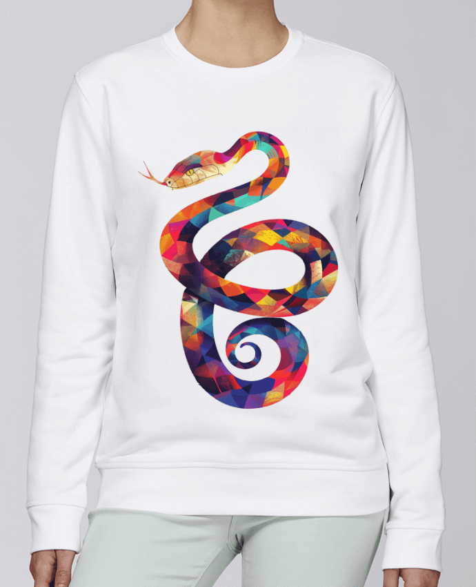 Sweatshirt Illustration de Serpent stylisé par KronoArt