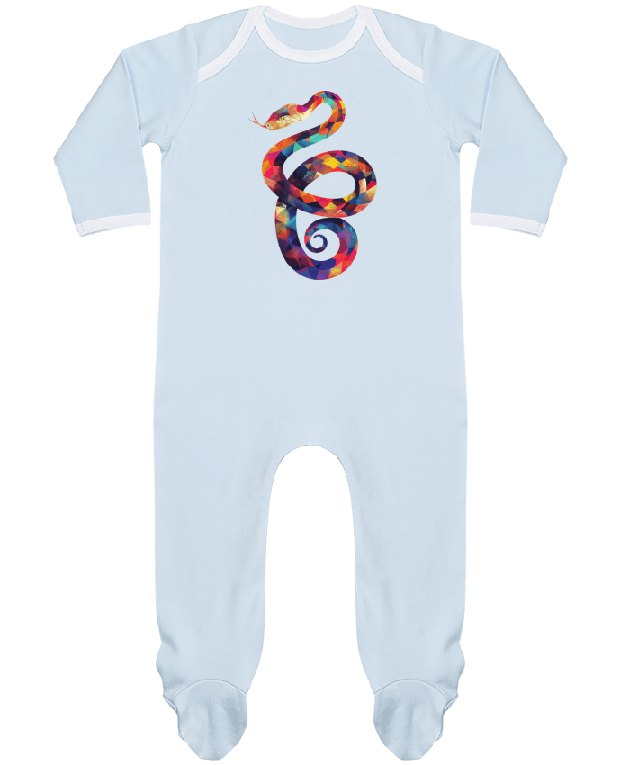 Body Pyjama Bébé Illustration de Serpent stylisé par KronoArt