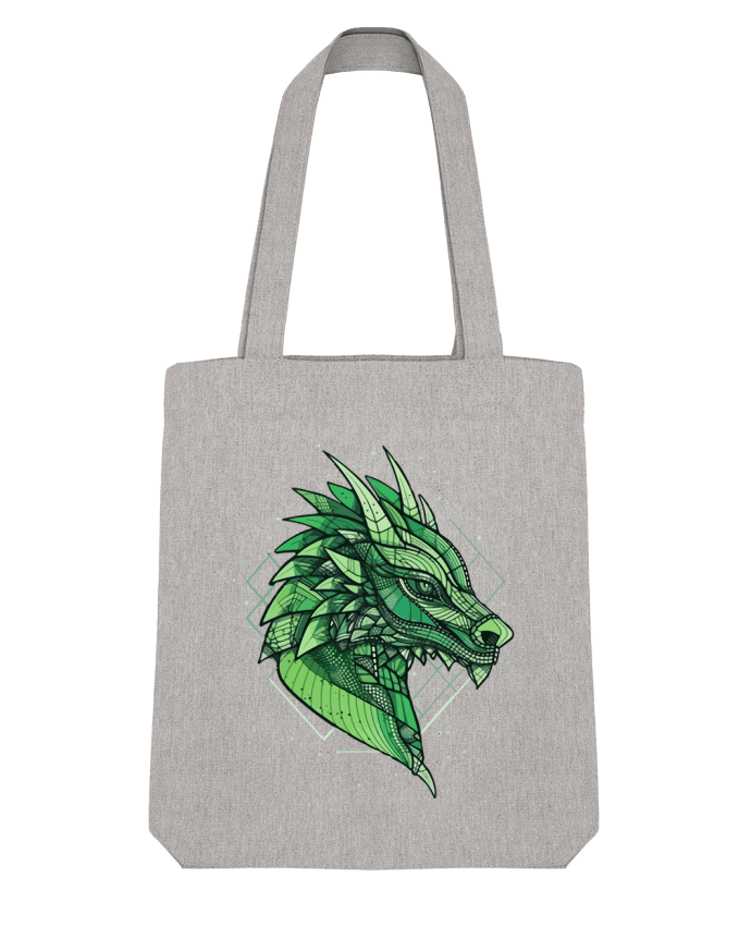 Tote Bag Stanley Stella Dragon stylisé, géométrique par KronoArt 