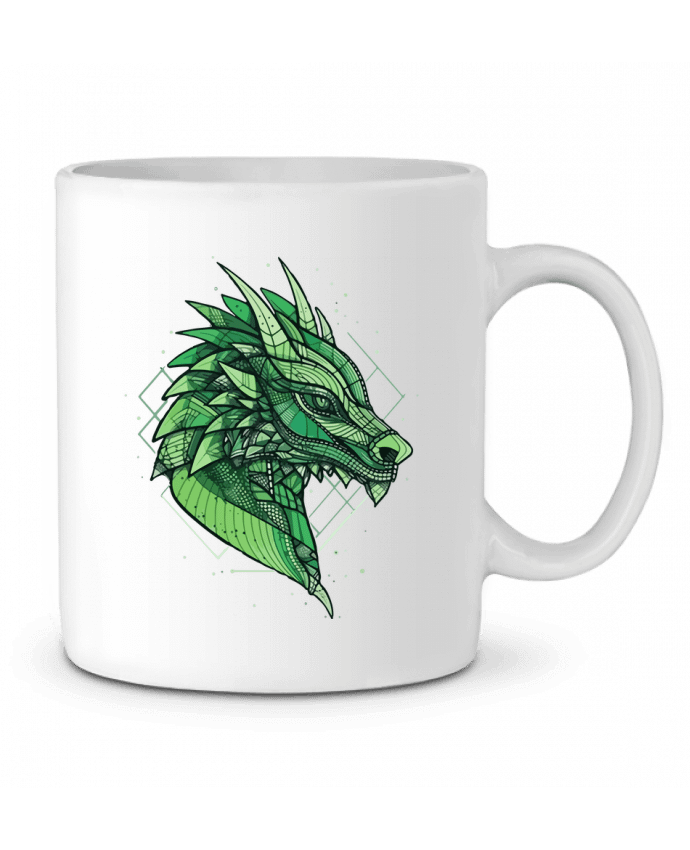 Mug  Dragon stylisé, géométrique par KronoArt