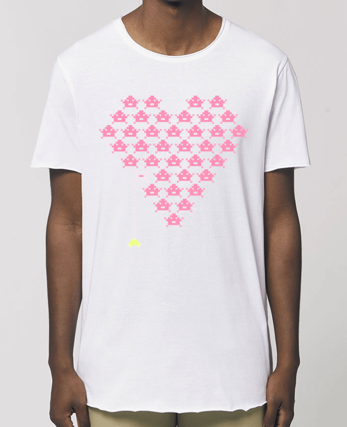 Tee-shirt Homme Pixel Cœur Par  KronoArt