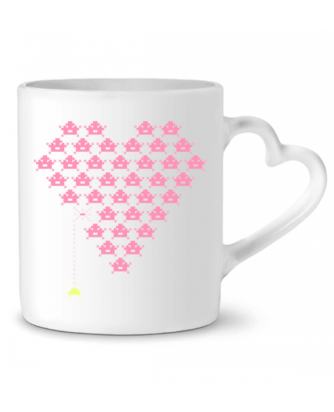 Mug coeur Pixel Cœur par KronoArt