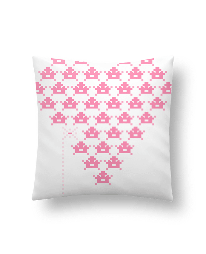 Coussin Pixel Cœur par KronoArt