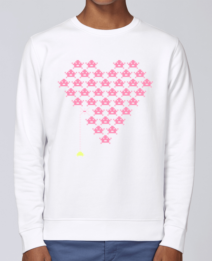 Sweatshirt Pixel Cœur par KronoArt