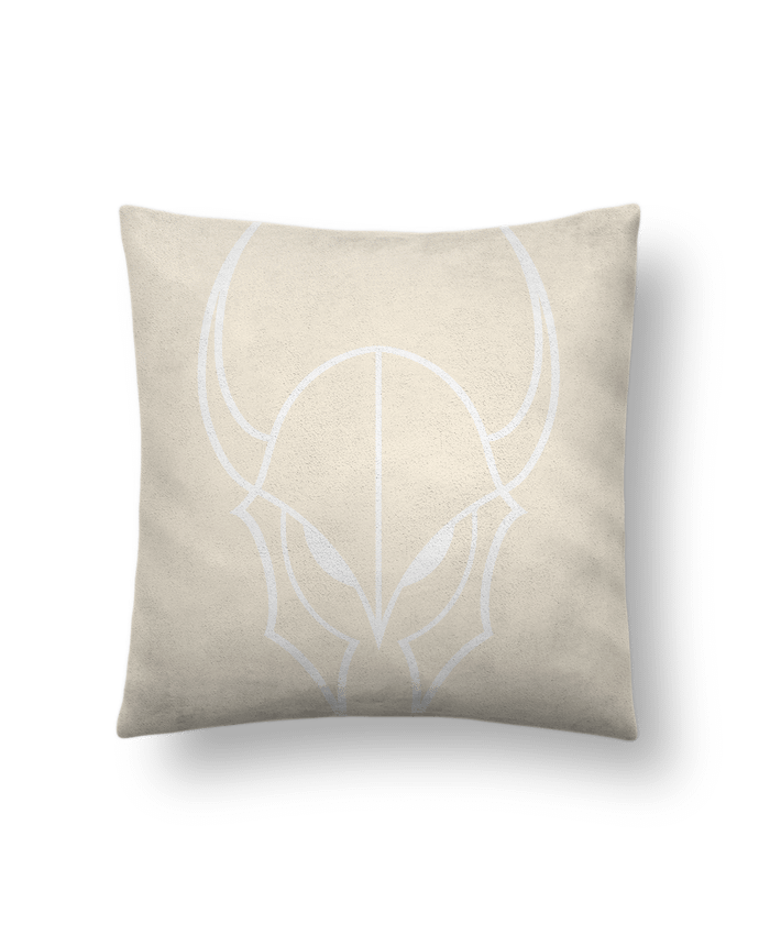 Coussin suédine Casque à corne par KronoArt