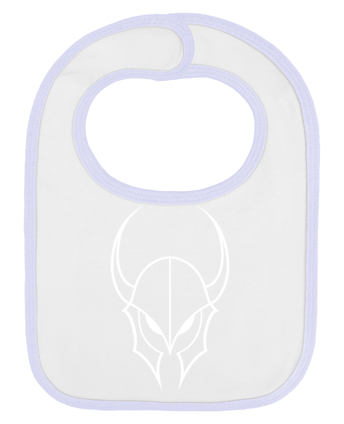 Bavoir bébé uni Casque à corne par KronoArt