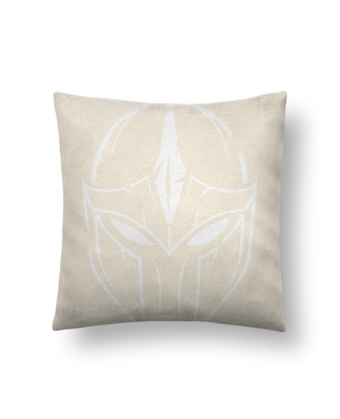 Coussin suédine Casque guerrier par KronoArt