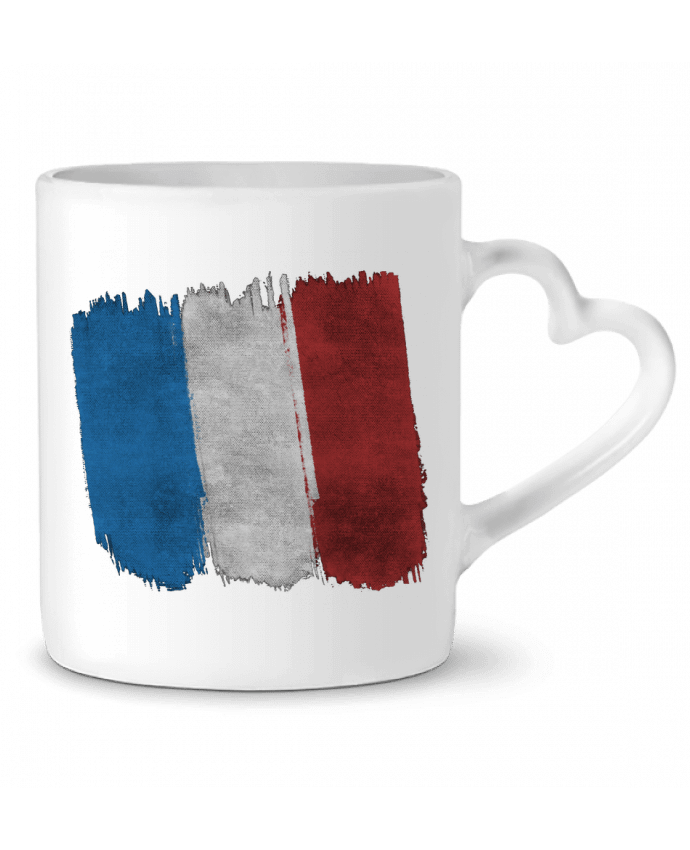 Mug coeur Drapeau Français par KronoArt