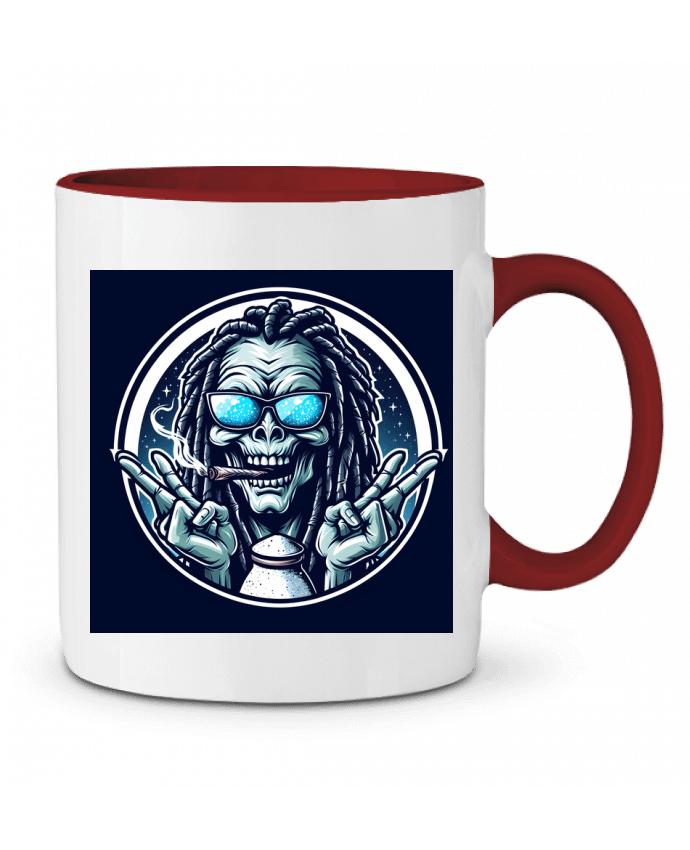 Mug bicolore Alien rasta fume Matos Motions