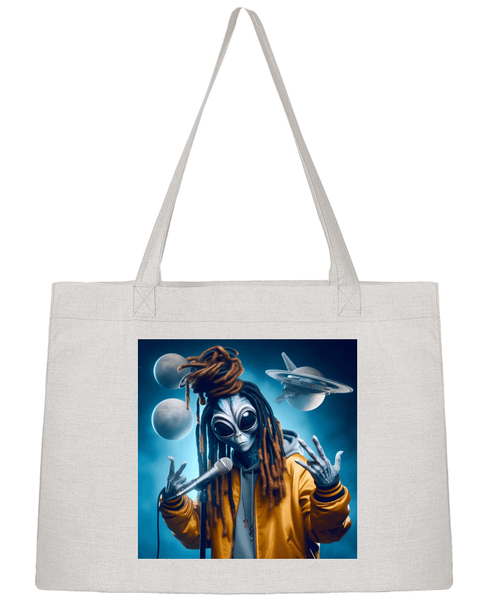 Sac Shopping Alien rasta rap 1 par Matos Motions