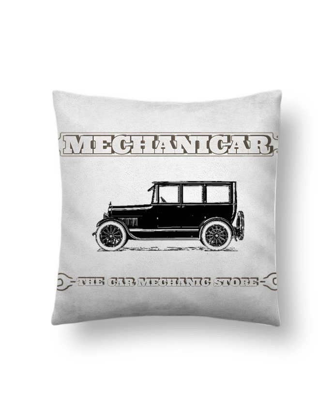 Coussin suédine Mechanicar par Matos Motions