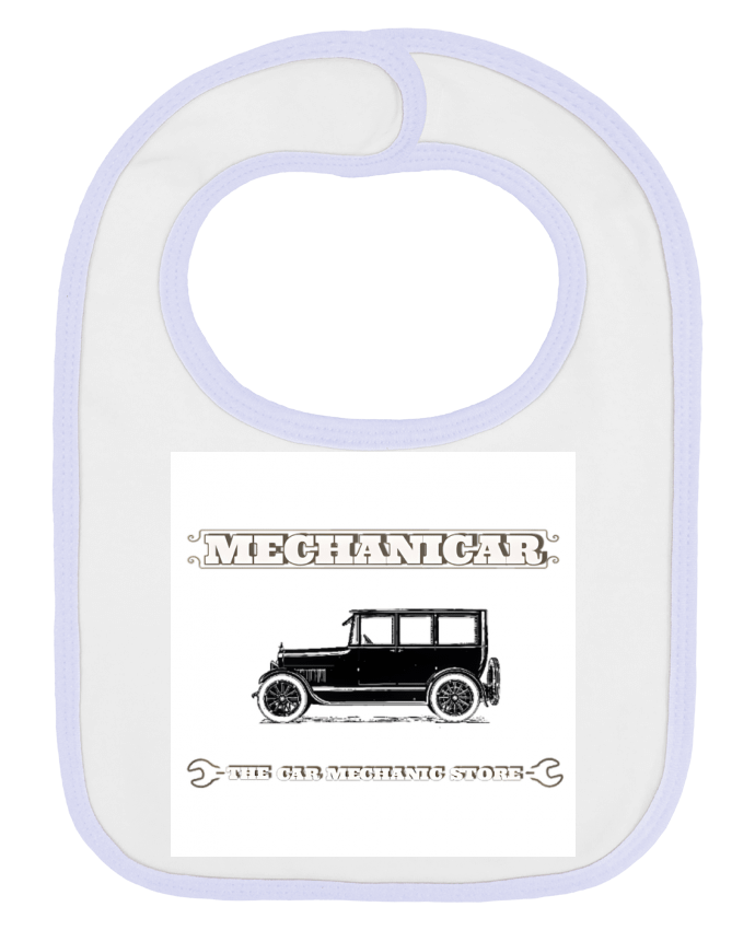 Bavoir bébé uni Mechanicar par Matos Motions