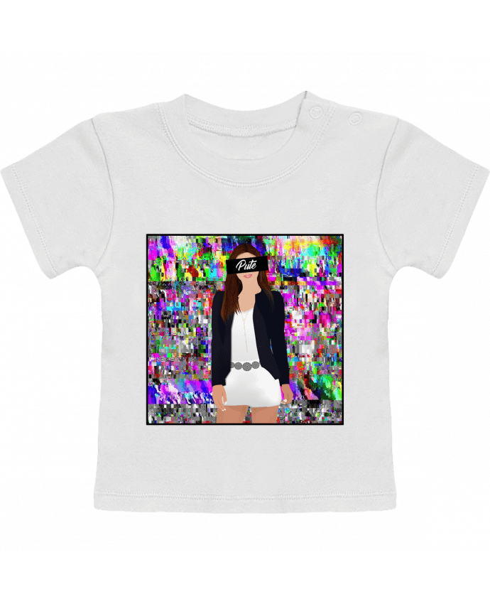 T-shirt bébé Censored Girl manches courtes du designer Shooterz 