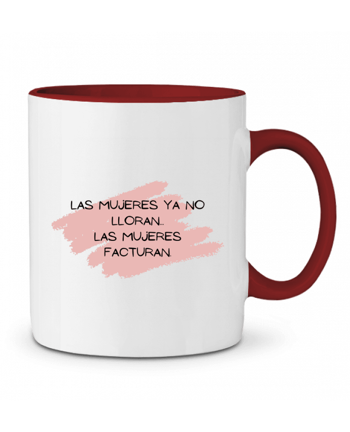 Mug bicolore Las mujeres ya no lloran ValeDelAngel