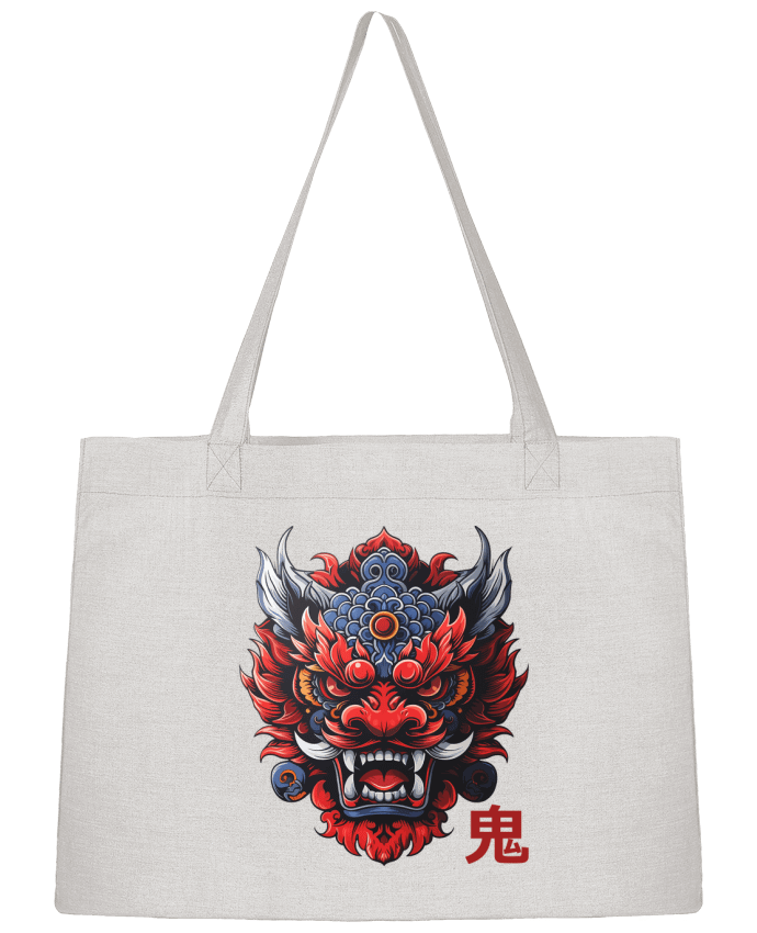 Sac Shopping Oni, démon Japonais par KronoArt