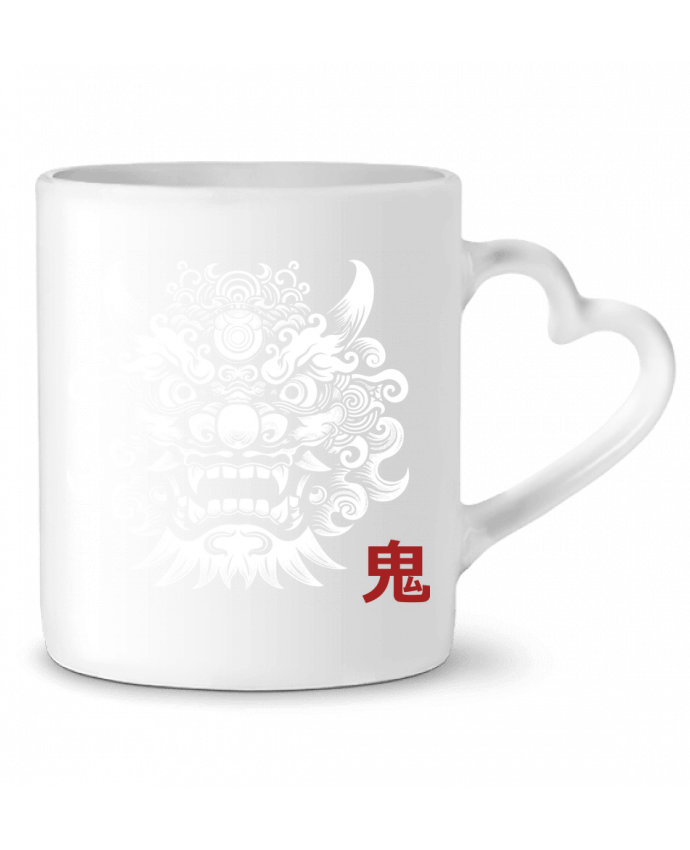 Mug coeur Oni, démon Japonais par KronoArt