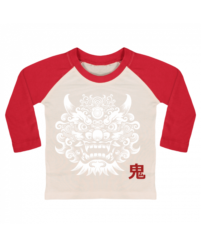 Tee-shirt Bébé Baseball ML Oni, démon Japonais par KronoArt