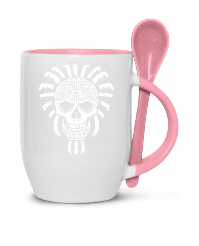  Tasse cuillère Tête de mort maya par KronoArt