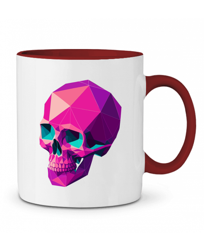 Mug bicolore Crâne Géométrique KronoArt