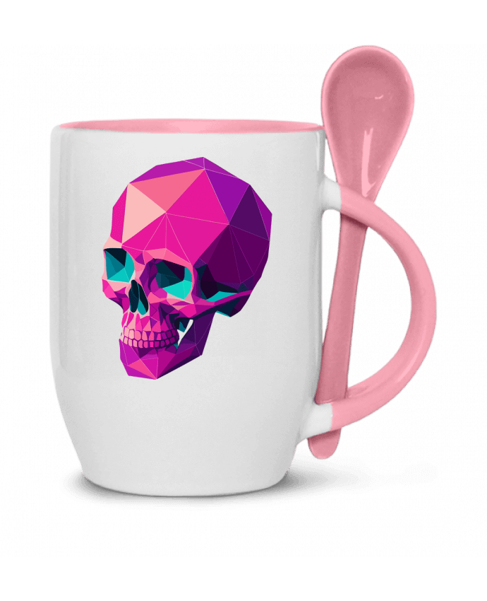  Tasse cuillère Crâne Géométrique par KronoArt