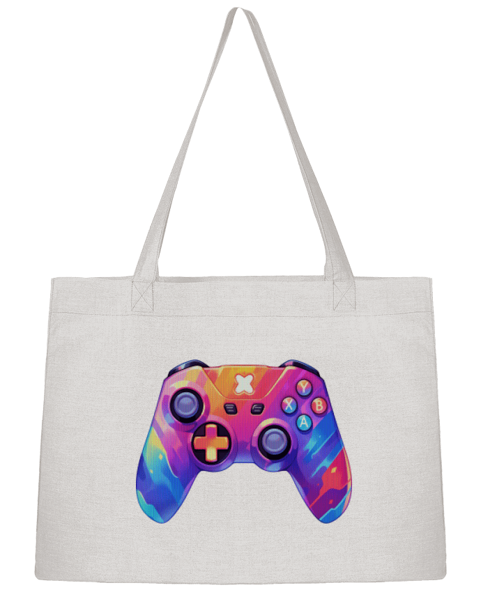 Sac Shopping Manette de jeux vidéo pixel art par KronoArt