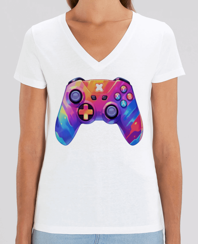 Tee-shirt femme Manette de jeux vidéo pixel art Par  KronoArt