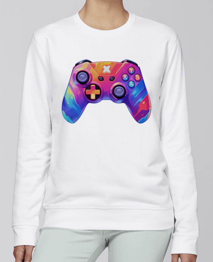 Sweatshirt Manette de jeux vidéo pixel art par KronoArt