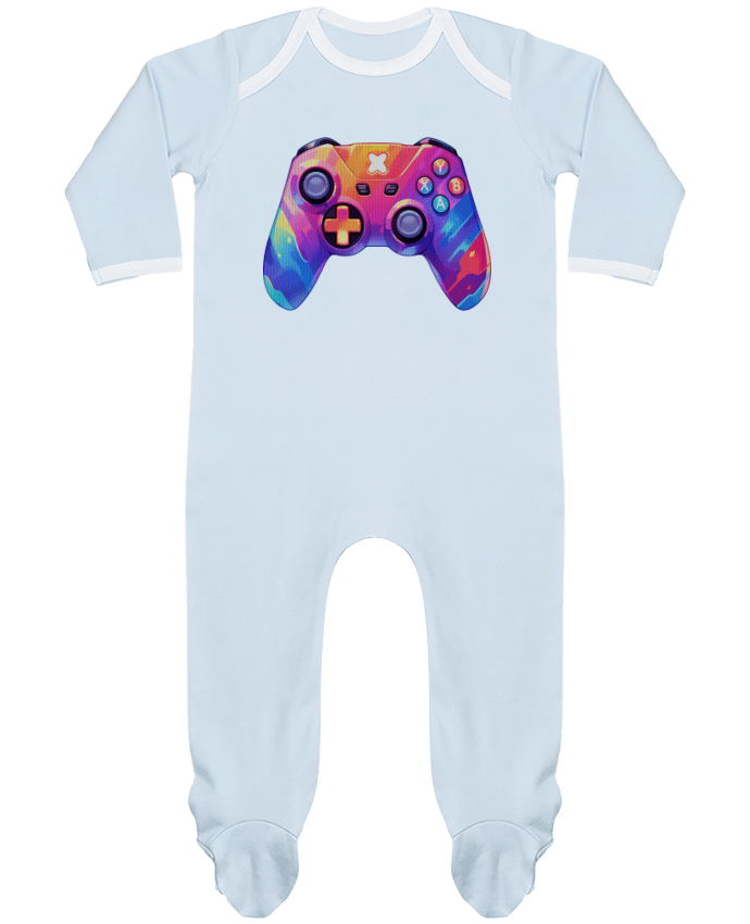 Body Pyjama Bébé Manette de jeux vidéo pixel art par KronoArt