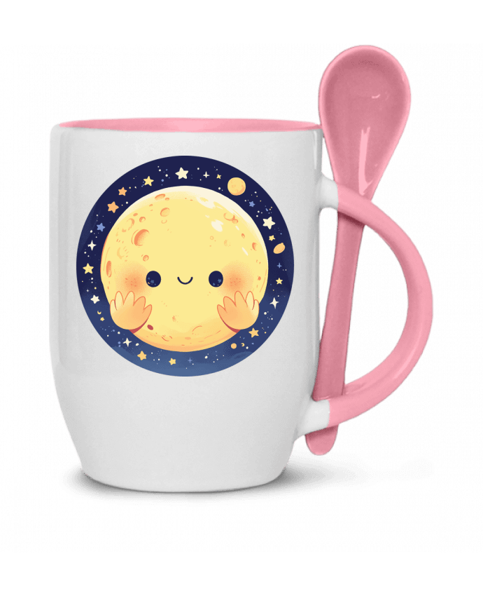  Tasse cuillère La Lune qui sourit par KronoArt