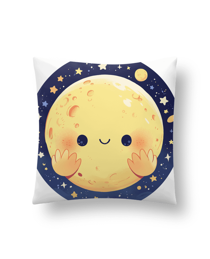 Coussin La Lune qui sourit par KronoArt