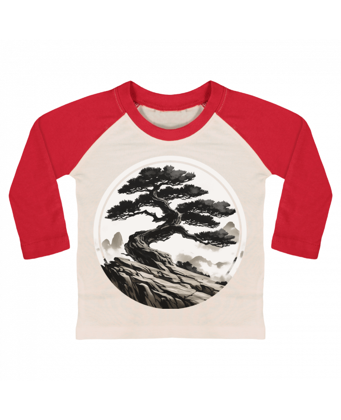 Tee-shirt Bébé Baseball ML Paysage Asiatique par KronoArt