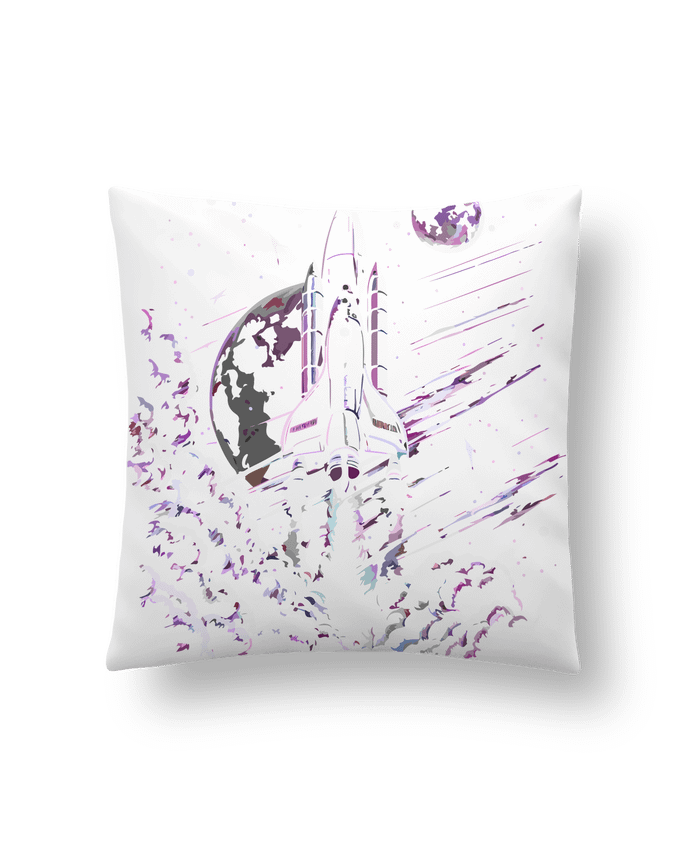 Coussin Fusée au décollage par KronoArt